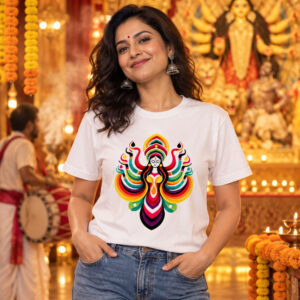 Maa Durga - Origami (Stretch Cotton)